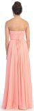 Strapless Twist Knot Bust Formal Bridesmaid Dress back in Peach